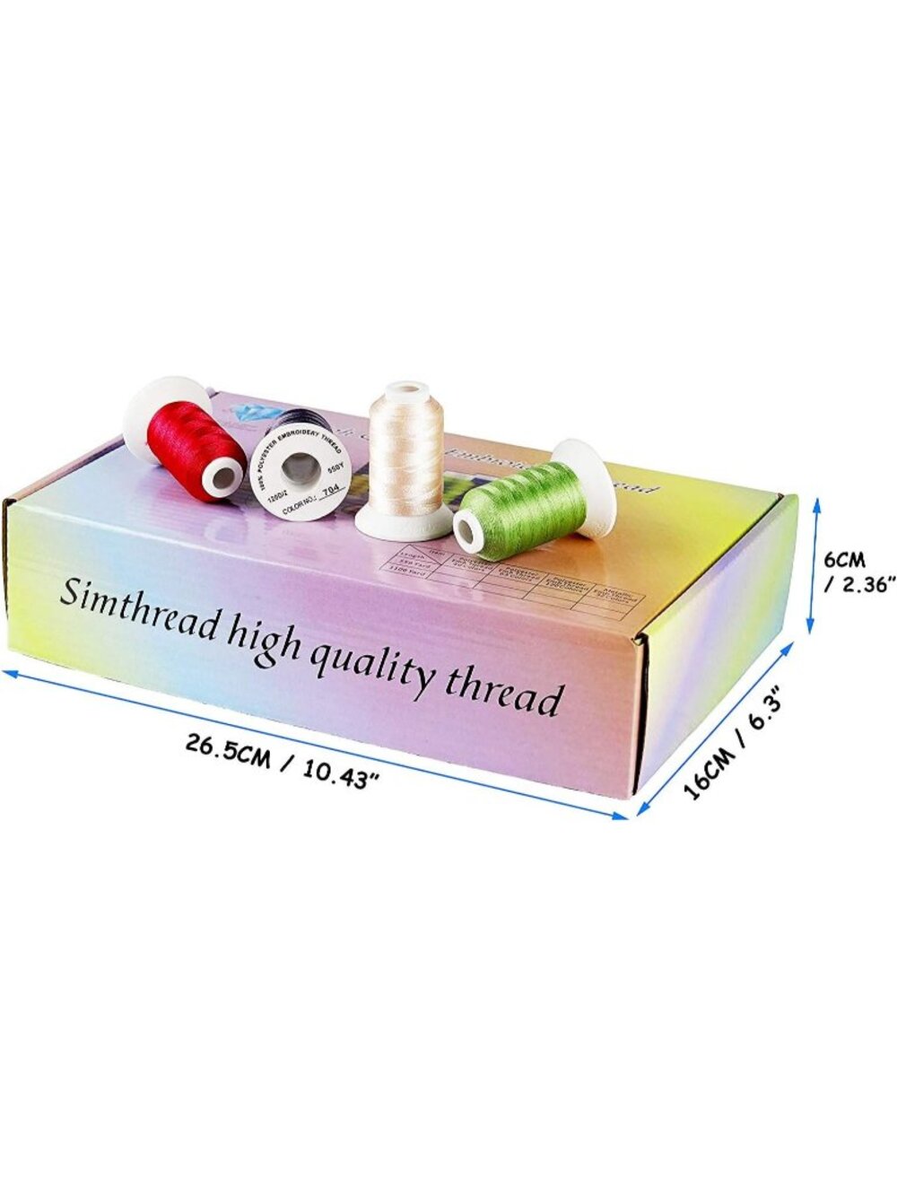 New 40 Colors Polyester Embroidery Machine Thread Kit - Picture 4 of 6